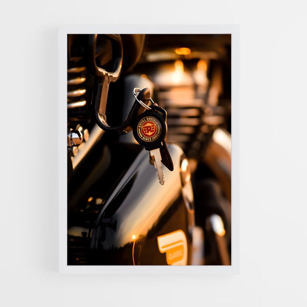 Poster Clé de Moteur – affiche Royal Enfield (vue 3)